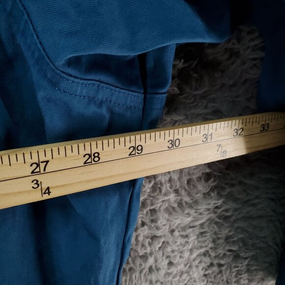 Wrangler Shirt Mens Big 4X Blue Long Sleeve Button-Up Brushpopper Pearl Snap - Picture 6 of 8